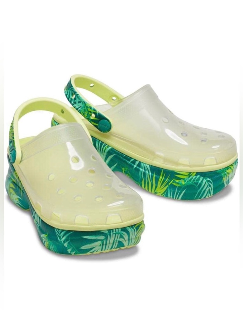 Crocs Classic Bae Clog Tropical Green | Women’s 10 Platform brand new with box - Picture 3 of 12